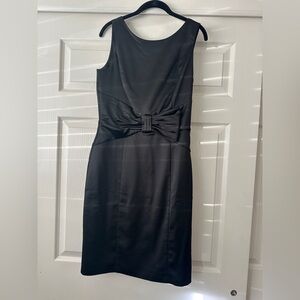 Black and White satin dress